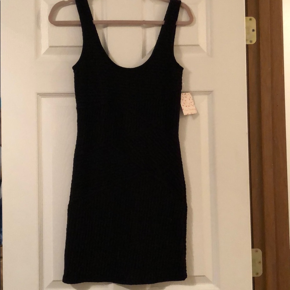 Free people midi black dress